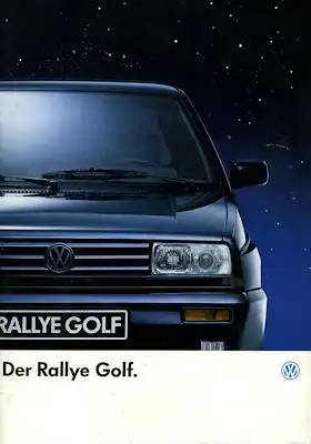 VW Rallye Golf Prospekt 6.1989