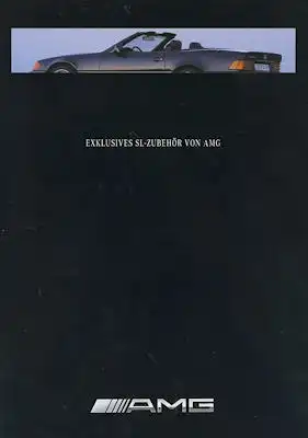 Mercedes-Benz AMG SL Zubehör Prospekt ca. 1991