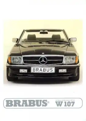 Mercedes-Benz 300 SL Brabus Prospekt 1980er Jahre