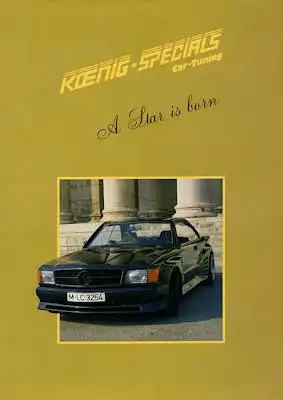Mercedes-Benz / Koenig Specials 190 Prospekt ca. 1985