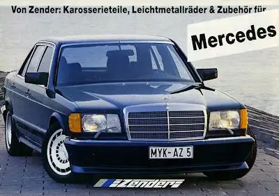 Mercedes-Benz Zender Prospekt ca. 1985