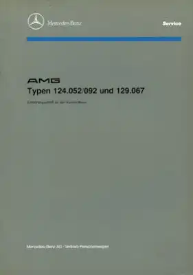 Mercedes-Benz Typ 124 / 129 AMG Reparaturanleitung 4.1993