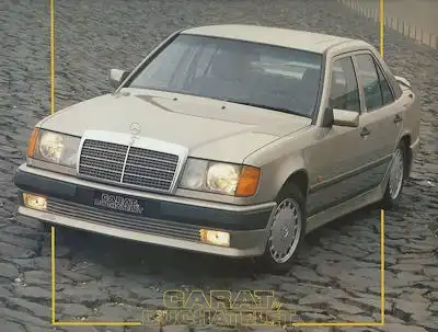 Mercedes Benz Carat Duchatelet W 201 + 124 Prospekt ca. 1985