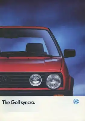 VW Golf 2 Syncro Prospekt 8.1990 e
