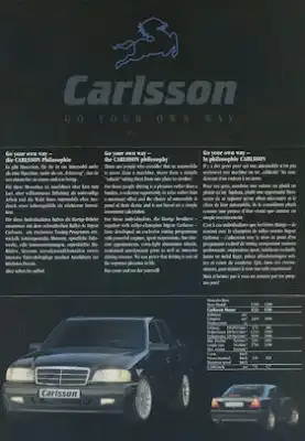 Mercedes-Benz Carlsson Programm ca. 1993