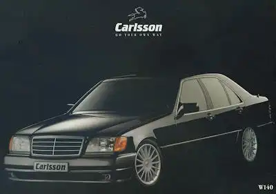 Mercedes-Benz Carlsson W 140 Prospekt ca. 1991