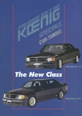 Mercedes-Benz / Koenig-Specials W 124 126 Prospekt 11.1986