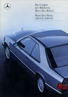 Mercedes-Benz 230 CE 300 CE Prospekt 1.1987