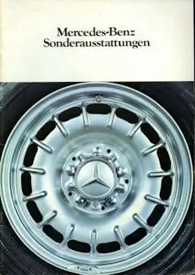 Mercedes-Benz Sonderausstattung Prospekt 5.1978