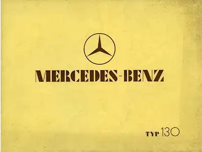 Mercedes-Benz Typ 130 Prospekt 1.1934
