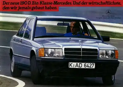 Mercedes-Benz 190 D Prospekt 12.1983