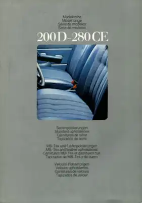 Mercedes-Benz Serienpolsterungen 5.1975