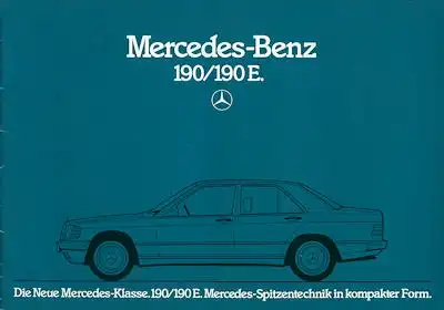 Mercedes-Benz 190 190E Prospekt 10.1982