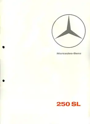 Mercedes-Benz 250 SL Prospekt 2.1967