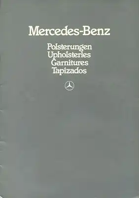 Mercedes-Benz Polsterungen Prospekt 6.1984