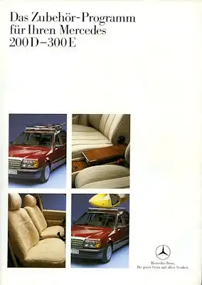 Mercedes-Benz 200-300 E Zubehör Prospekt 1.1985