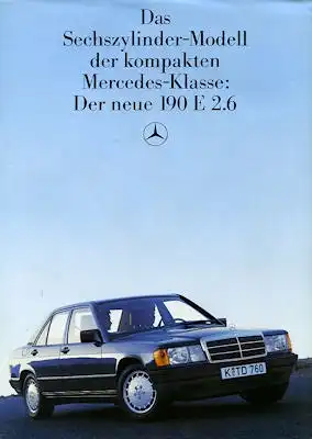 Mercedes-Benz 190 E 2.6 Prospekt 9.1985