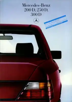 Mercedes-Benz 200 D-300 D Prospekt 11.1985