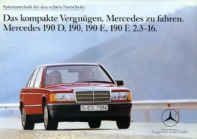 Mercedes-Benz 190 D E E2.3-16 Prospekt 7.1984