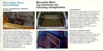Mercedes-Benz Universal Prospekt 1966