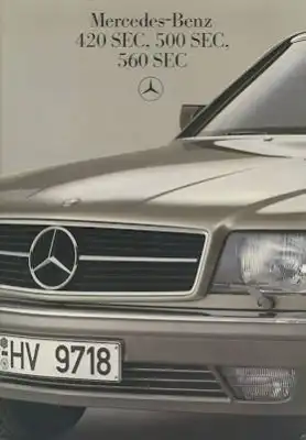 Mercedes-Benz 420-560 SEC Prospekt 8.1985