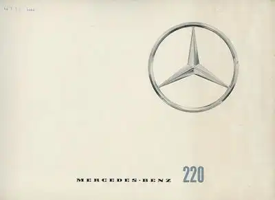 Mercedes-Benz 220 Prospekt 7.1962 e