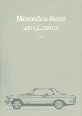 Mercedes-Benz 230 CE 280 CE Prospekt 11.1983