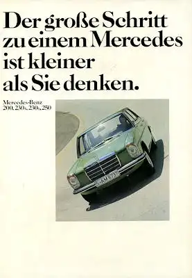 Mercedes-Benz 200 230.4 230.6 250 Prospekt 11.1973