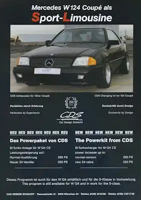 Mercedes-Benz CDS Programm 1980er Jahre