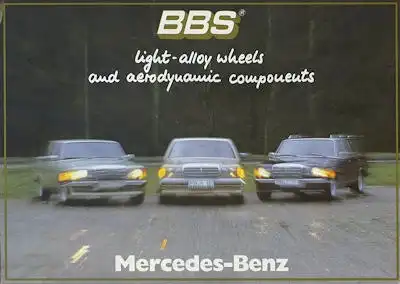 Mercedes-Benz BBS Leichtmetallräder Prospekt 7.1982