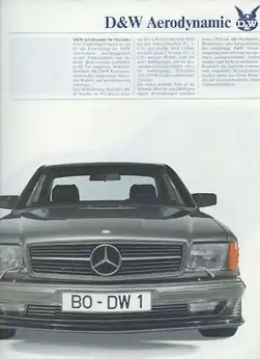 Mercedes-Benz D & W Programm 1985