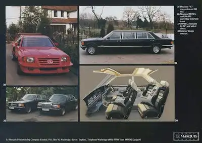 Mercedes-Benz Le Marquis Programm-Mappe 1985