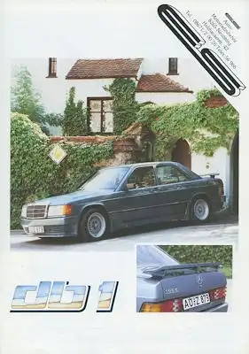Mercedes-Benz ES 190 E Prospekt 1980er Jahre