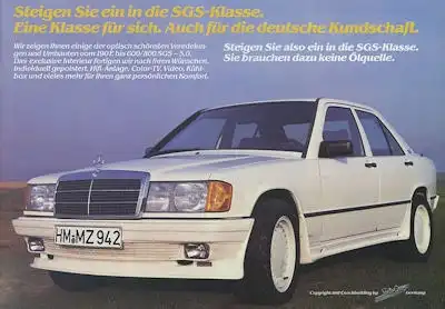 Mercedes-Benz Styling Garage Programm 1980er Jahre