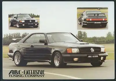 Mercedes-Benz ABC Exclusive Tuning Programm-Mappe 1985