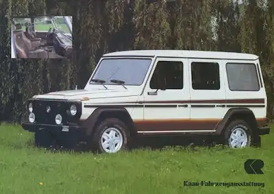 Mercedes-Benz Kaan Fahrzeugausstattung Programm ca. 1985