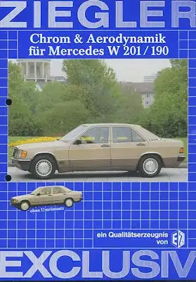 Mercedes-Benz Ziegler W 201 Prospekt 1980er Jahre