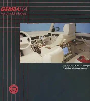 Mercedes-Benz Gembella 500 SEL Zubehör Prospekt ca. 1985