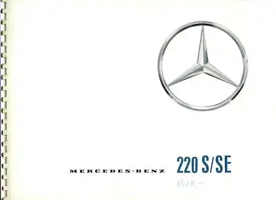 Mercedes-Benz 220 S/SE Prospekt 7.1959