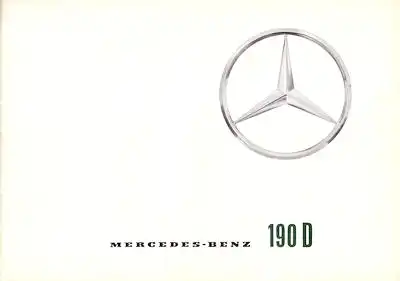 Mercedes-Benz 190 D Prospekt 7.1961