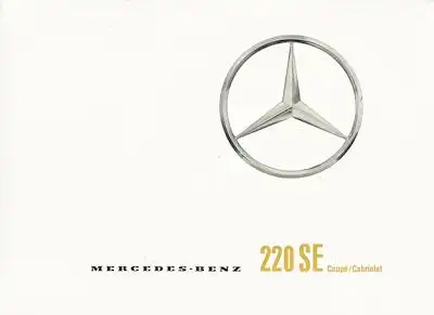 Mercedes-Benz 220 SE Coupé / Cabriolet Prospekt 1.1962