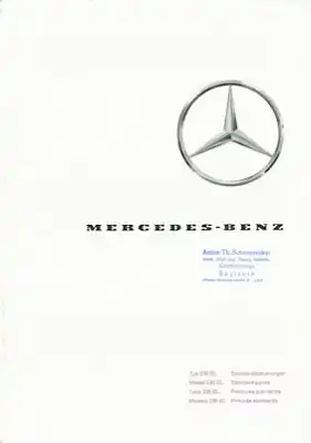 Mercedes-Benz 230 SL Farben 10.1964