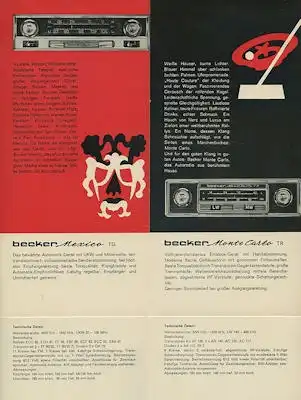 Autoradio Becker Programm 1963