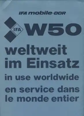 IFA W 50 Plakat 1987