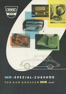 DKW 3=6 Zubehör Prospekt ca. 1958