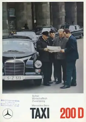 Mercedes-Benz 200 D Taxi Prospekt 7.1967
