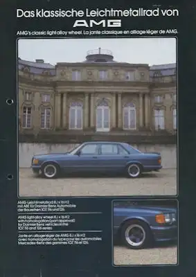 Mercedes-Benz AMG Leichtmetallrad Prospekt ca. 1983