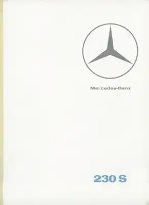 Mercedes-Benz 230 S Prospekt 2.1967