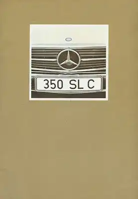 Mercedes-Benz 350 SLC Prospekt 11.1972