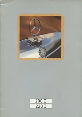 Mercedes-Benz 200 D 220 D Prospekt 11.1972
